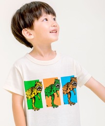 接触冷感恐竜プリントTシャツ