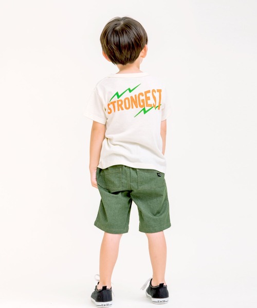 DILASH（ディラッシュ）の「接触冷感恐竜プリントTシャツ（Tシャツ/カットソー・キッズ・アイボリー/チャコール・90/100/110/120/80/130/140）」の9枚目の写真