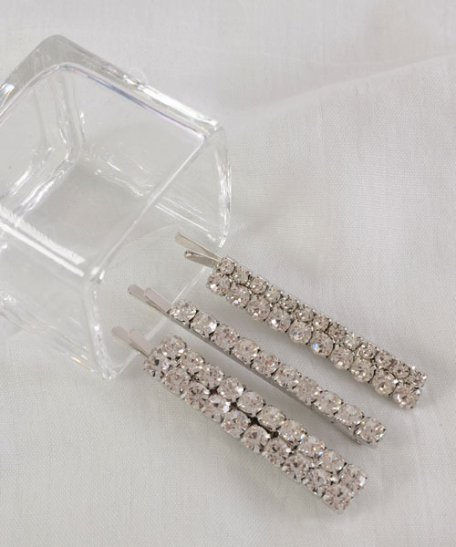 セール★SWAROVSKI★バレッタ ヘアピン3本セット ゴールドトーン セール☆SWAROVSKI☆バレッタ ヘアピン3本セット ゴールドトーン