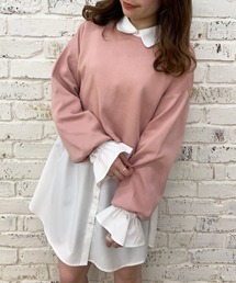 OLIVE des OLIVE | 【WEB限定】ニット×チュニックシャツset(Tシャツ/カットソー)
