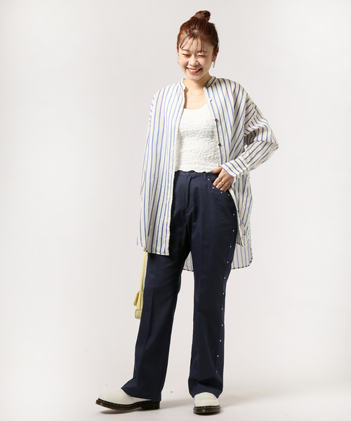 JOINT WORKS(ジョイントワークス)の「J-スタッズフレアパンツ(その他パンツ・レディース・ネイビー/カーキ/マスタード・SMALL/MEDIUM)」の14枚目の写真