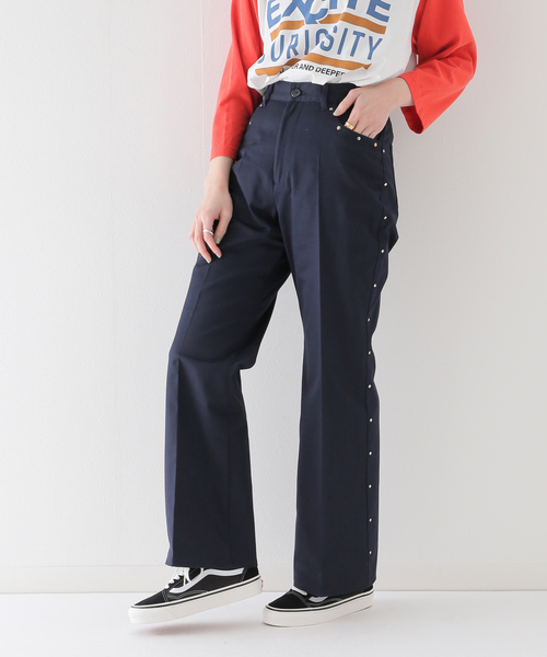 JOINT WORKS(ジョイントワークス)の「J-スタッズフレアパンツ(その他パンツ・レディース・ネイビー/カーキ/マスタード・SMALL/MEDIUM)」の20枚目の写真