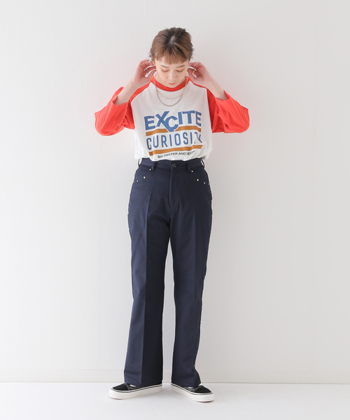 JOINT WORKS(ジョイントワークス)の「J-スタッズフレアパンツ(その他パンツ・レディース・ネイビー/カーキ/マスタード・SMALL/MEDIUM)」の21枚目の写真