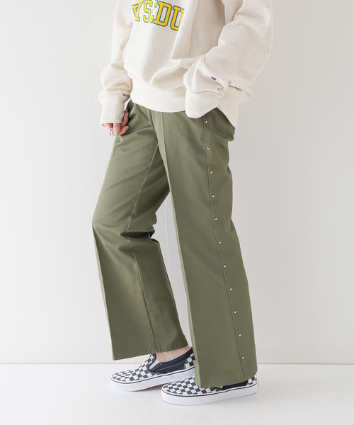 JOINT WORKS(ジョイントワークス)の「J-スタッズフレアパンツ(その他パンツ・レディース・ネイビー/カーキ/マスタード・SMALL/MEDIUM)」の7枚目の写真