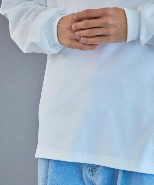 THE STANDARD(ザスタンダード)の「WEGO/ドライクルーネックロンT(Tシャツ/カットソー・メンズ・ライトパープル/ホワイト/ブラック/サックスブルー・SMALL/MEDIUM/LARGE)」の10枚目の写真