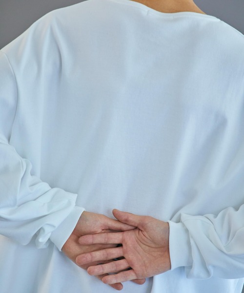 THE STANDARD(ザスタンダード)の「WEGO/ドライクルーネックロンT(Tシャツ/カットソー・メンズ・ライトパープル/ホワイト/ブラック/サックスブルー・SMALL/MEDIUM/LARGE)」の9枚目の写真