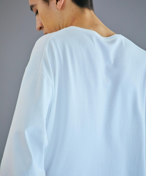 THE STANDARD(ザスタンダード)の「WEGO/ドライクルーネックロンT(Tシャツ/カットソー・メンズ・ライトパープル/ホワイト/ブラック/サックスブルー・SMALL/MEDIUM/LARGE)」の7枚目の写真