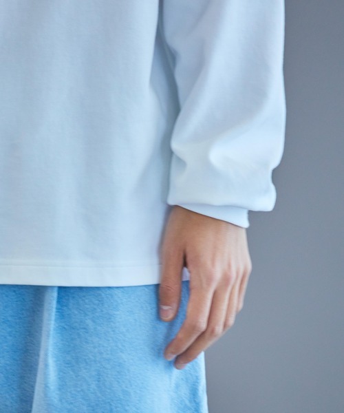 THE STANDARD(ザスタンダード)の「WEGO/ドライクルーネックロンT(Tシャツ/カットソー・メンズ・ライトパープル/ホワイト/ブラック/サックスブルー・SMALL/MEDIUM/LARGE)」の12枚目の写真