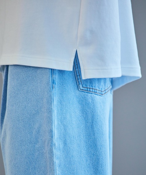 THE STANDARD(ザスタンダード)の「WEGO/ドライクルーネックロンT(Tシャツ/カットソー・メンズ・ライトパープル/ホワイト/ブラック/サックスブルー・SMALL/MEDIUM/LARGE)」の13枚目の写真