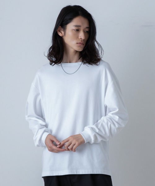 THE STANDARD(ザスタンダード)の「WEGO/ドライクルーネックロンT(Tシャツ/カットソー・メンズ・ライトパープル/ホワイト/ブラック/サックスブルー・SMALL/MEDIUM/LARGE)」の20枚目の写真