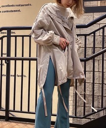 AS KNOW AS plus | ●サイド釦ミリタリーコート(ミリタリージャケット)