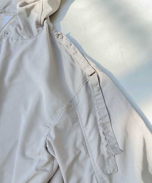 AS KNOW AS plus（アズノゥアズプラス）の「●サイド釦ミリタリーコート（ミリタリージャケット・レディース・ネイビー/カーキ/グレイッシュベージュ・FREE）」の7枚目の写真