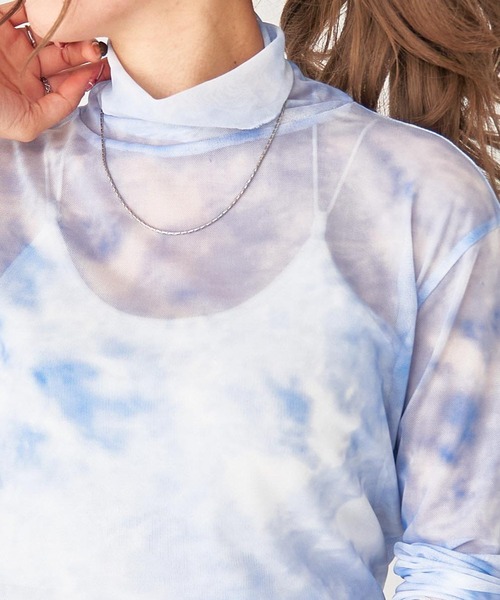 WEGO(ウィゴー)の「WEGO/シアータートルロンT(Tシャツ/カットソー・レディース・オフホワイト/ブラック/その他1/オレンジ・FREE)」の4枚目の写真