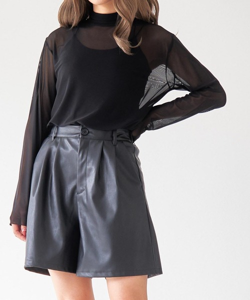 WEGO(ウィゴー)の「WEGO/シアータートルロンT(Tシャツ/カットソー・レディース・オフホワイト/ブラック/その他1/オレンジ・FREE)」の14枚目の写真