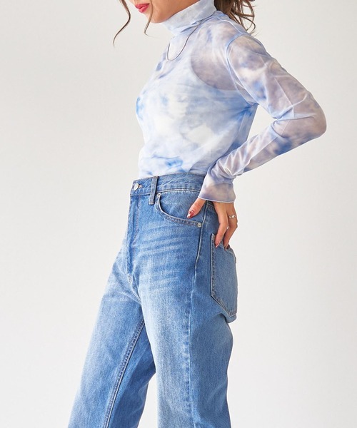 WEGO(ウィゴー)の「WEGO/シアータートルロンT(Tシャツ/カットソー・レディース・オフホワイト/ブラック/その他1/オレンジ・FREE)」の15枚目の写真