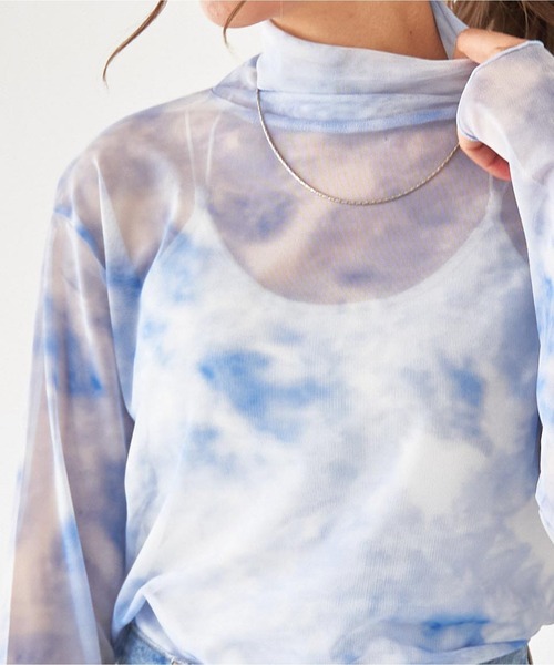 WEGO(ウィゴー)の「WEGO/シアータートルロンT(Tシャツ/カットソー・レディース・オフホワイト/ブラック/その他1/オレンジ・FREE)」の6枚目の写真