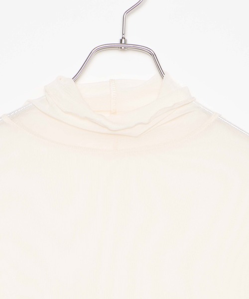 WEGO(ウィゴー)の「WEGO/シアータートルロンT(Tシャツ/カットソー・レディース・オフホワイト/ブラック/その他1/オレンジ・FREE)」の13枚目の写真