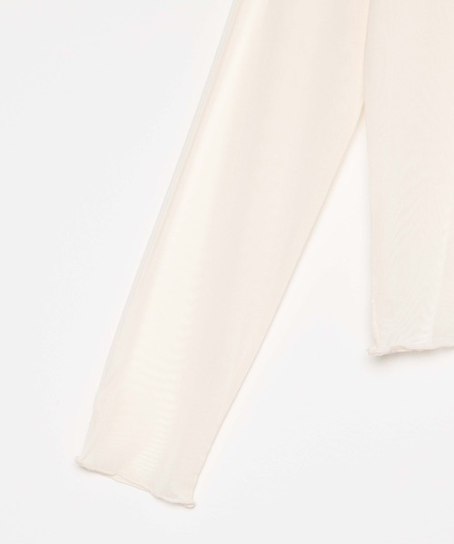 WEGO(ウィゴー)の「WEGO/シアータートルロンT(Tシャツ/カットソー・レディース・オフホワイト/ブラック/その他1/オレンジ・FREE)」の16枚目の写真