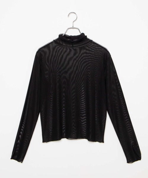 WEGO(ウィゴー)の「WEGO/シアータートルロンT(Tシャツ/カットソー・レディース・オフホワイト/ブラック/その他1/オレンジ・FREE)」の19枚目の写真