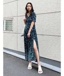 ドローウィングプラントワンピース