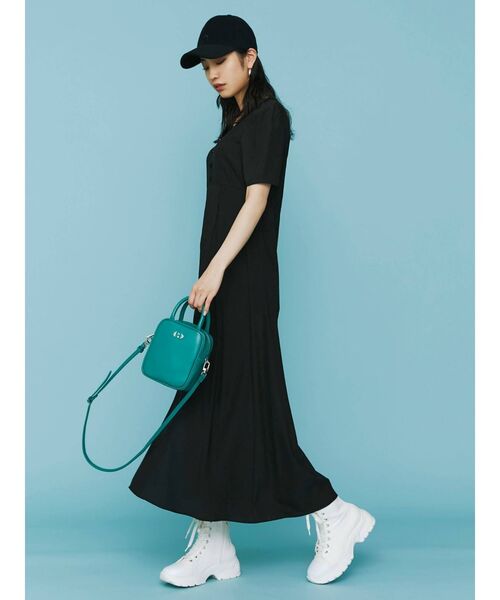 EMODA（エモダ）の「ドローウィングプラントワンピース（ワンピース・レディース・ブラック/ブルー/その他・FREE）」の8枚目の写真