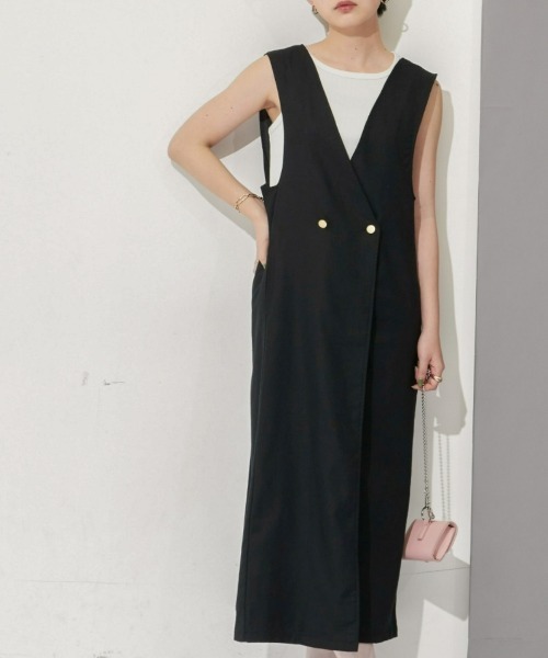 Aunt Marie's(アントマリーズ)の「ダブルロングワンピース / ジャンスカ / サイズ展開有(ワンピース・レディース・ブラック/アイボリー/ネイビー・FREE/S)」の13枚目の写真