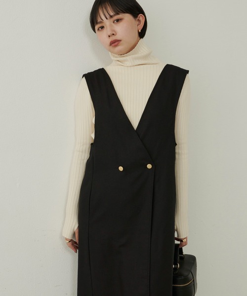 Aunt Marie's(アントマリーズ)の「ダブルロングワンピース / ジャンスカ / サイズ展開有(ワンピース・レディース・ブラック/アイボリー/ネイビー・FREE/S)」の19枚目の写真