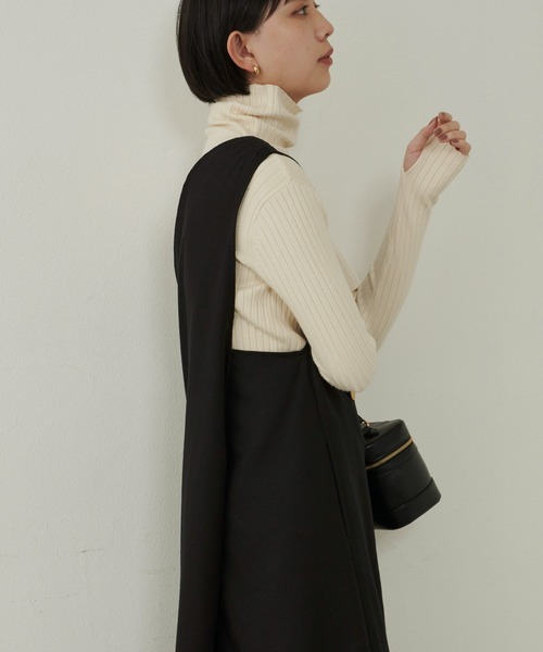 Aunt Marie's(アントマリーズ)の「ダブルロングワンピース / ジャンスカ / サイズ展開有(ワンピース・レディース・ブラック/アイボリー/ネイビー・FREE/S)」の20枚目の写真