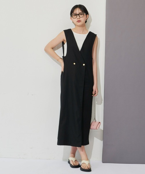 Aunt Marie's(アントマリーズ)の「ダブルロングワンピース / ジャンスカ / サイズ展開有(ワンピース・レディース・ブラック/アイボリー/ネイビー・FREE/S)」の12枚目の写真