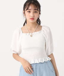repipi armario | シャーリングブラウス(シャツ/ブラウス)