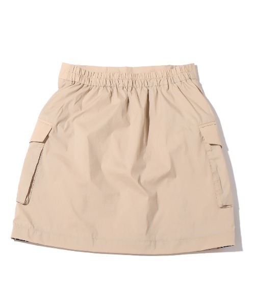 atmos pink（アトモスピンク）の「atmos pink サイドロゴ カーゴミニスカート（スカート・レディース・ベージュ/ブラック・M/S）」の3枚目の写真