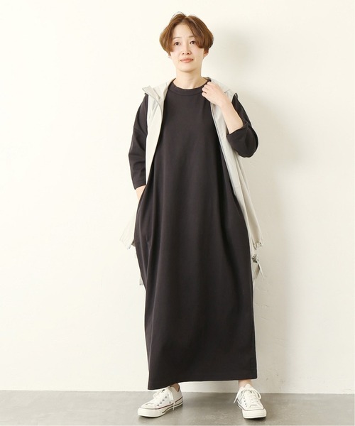 JOURNAL STANDARD LUXE(ジャーナルスタンダード ラックス)の「クラシックテンジク スタンダードクルーネックワンピース(ワンピース・レディース・チャコールグレー/カーキ・SMALL/MEDIUM)」の13枚目の写真