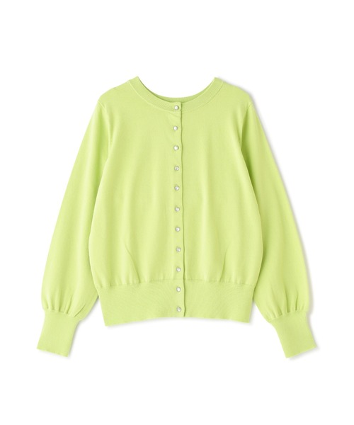 N.(N. Natural Beauty Basic)(エヌエヌナチュラルビューティーベーシック)の「◆クリアボタン前後2WAYカーディガン(カーディガン/ボレロ・レディース・オフホワイト/ブラック/パープル/イエロー・MEDIUM)」の18枚目の写真