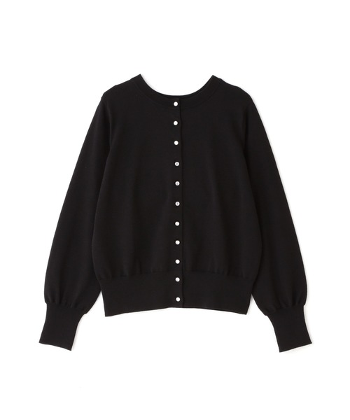 N.(N. Natural Beauty Basic)(エヌエヌナチュラルビューティーベーシック)の「◆クリアボタン前後2WAYカーディガン(カーディガン/ボレロ・レディース・オフホワイト/ブラック/パープル/イエロー・MEDIUM)」の22枚目の写真