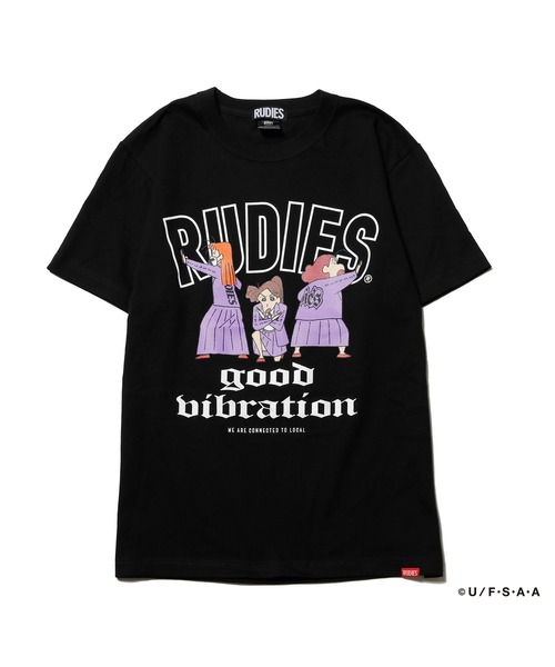 RUDIE'S（ルーディーズ）の「RUDIE'S x CRAYON SHINCHAN BENISASORITAI TEE / ルーディーズ × クレヨンしんちゃん 紅さそり隊 T（Tシャツ/カットソー・メンズ・ホワイト/ブラック・M/S/XXL/XL/L）」の3枚目の写真