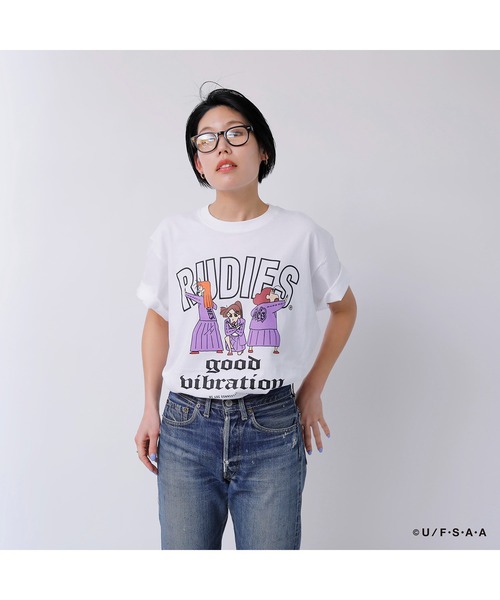 RUDIE'S（ルーディーズ）の「RUDIE'S x CRAYON SHINCHAN BENISASORITAI TEE / ルーディーズ × クレヨンしんちゃん 紅さそり隊 T（Tシャツ/カットソー・メンズ・ホワイト/ブラック・M/S/XXL/XL/L）」の19枚目の写真