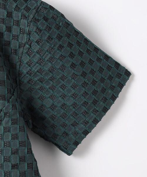 ANDERSSON BELL(アンダースンベル)の「<Andersson Bell> SHEER OPEN COLOR SHIRT/シャツ(シャツ/ブラウス・メンズ・ホワイト/ダークグリーン・M/L)」の4枚目の写真