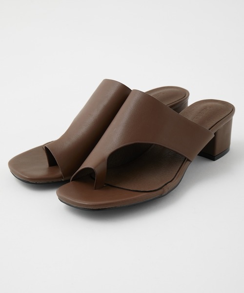 y/m by misato（イムバイミサト）の「トングカバーサンダル（サンダル・レディース・ブラウン/ブラック・LARGE/SMALL/MEDIUM）」の7枚目の写真