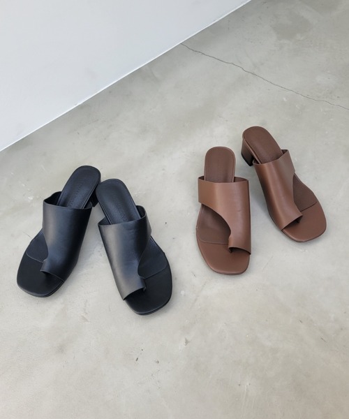 y/m by misato（イムバイミサト）の「トングカバーサンダル（サンダル・レディース・ブラウン/ブラック・LARGE/SMALL/MEDIUM）」の21枚目の写真