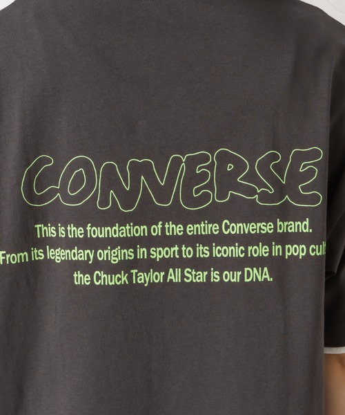 CONVERSE（コンバース）の「CONVERSE コンバース フェイクレイヤード半袖Tシャツ（Tシャツ/カットソー・レディース・サックスブルー/ピンク/オートミール/チャコール・M/L）」の22枚目の写真