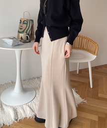 梨地ポンチマーメイドスカート