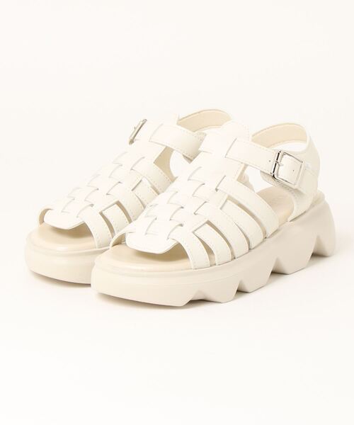 KOBE LETTUCE（コウベレタス）の「2タイプグルカスポサン（サンダル・レディース・ホワイト/ブラック/ホワイト系/ブラック系・S/M/L/LL）」の10枚目の写真