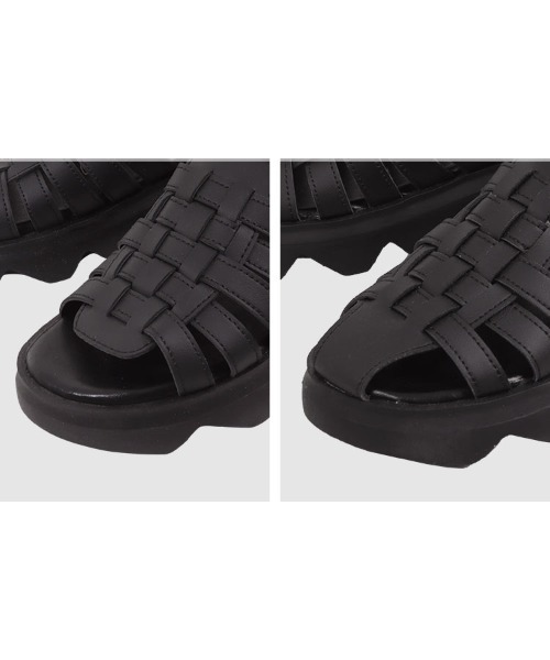 KOBE LETTUCE（コウベレタス）の「2タイプグルカスポサン（サンダル・レディース・ホワイト/ブラック/ホワイト系/ブラック系・S/M/L/LL）」の22枚目の写真