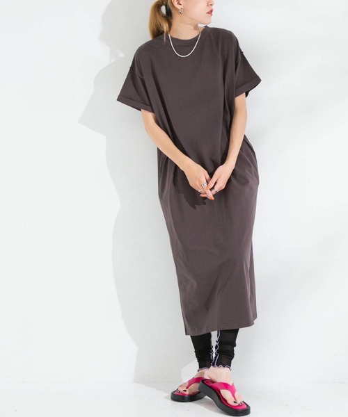 bohmal(ボマール)の「アウトシームバックスリットワンピース(ワンピース・レディース・オフホワイト/ブラック/チャコールグレー・FREE)」の21枚目の写真
