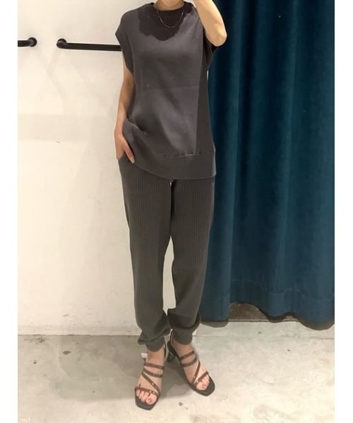 SLY（スライ）の「Sly Skin OVERSIZE KNIT TOPS オーバーサイズ ニットトップス（ルームウェア/パジャマ・レディース・ピンク/グレー・FREE）」の20枚目の写真