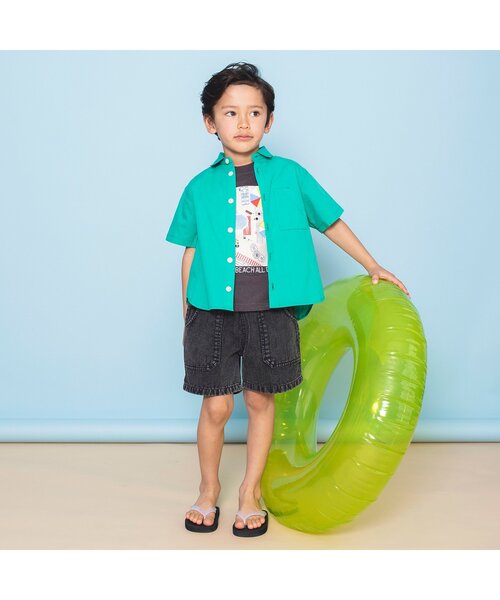 BREEZE(ブリーズ)の「パッチポケットビーチパンツ 4分丈(その他パンツ・キッズ・ブラック/カーキ/オレンジ/インディゴブルー・130/140/100/110/120/80/90)」の6枚目の写真