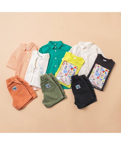 BREEZE(ブリーズ)の「パッチポケットビーチパンツ 4分丈(その他パンツ・キッズ・ブラック/カーキ/オレンジ/インディゴブルー・130/140/100/110/120/80/90)」の15枚目の写真