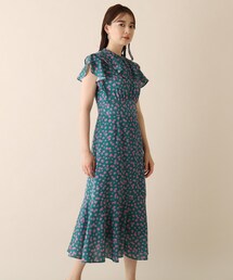 OPAQUE.CLIP | フラワーストライプワンピース(ワンピース)