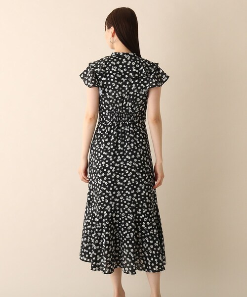 OPAQUE.CLIP（オペークドットクリップ）の「◆フラワーストライプワンピース（ワンピース・レディース・ブラック系/レンガ/グリーン系その他2・36/38）」の10枚目の写真