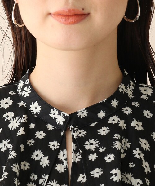 OPAQUE.CLIP（オペークドットクリップ）の「◆フラワーストライプワンピース（ワンピース・レディース・ブラック系/レンガ/グリーン系その他2・36/38）」の13枚目の写真